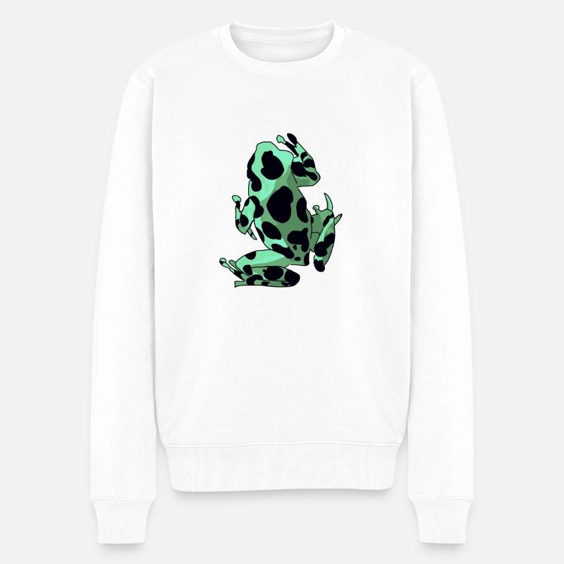 Frosch & Kröte - Männer Premium Bio Pullover - Weiß