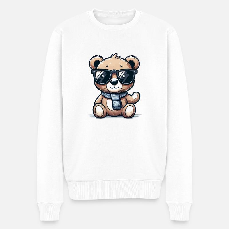 Lunettes de soleil Teddy Bear - Pull Premium bio Homme - blanc