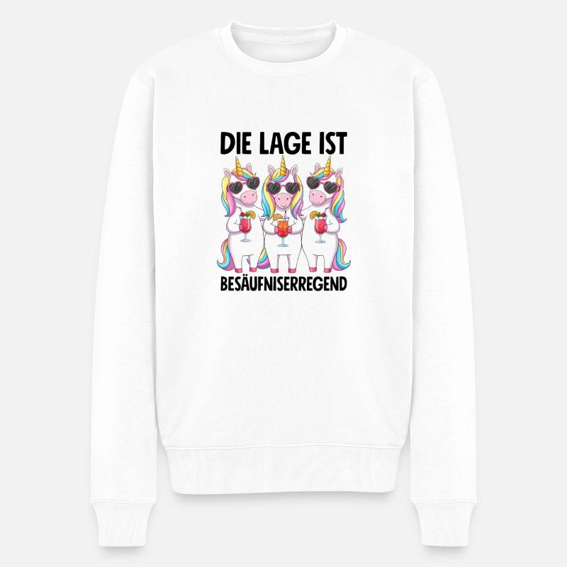La situation est l’ivresse - Pull Premium bio Homme - blanc