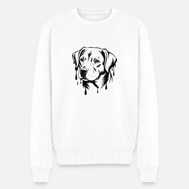 UN CHIEN - Pull Premium bio Homme - blanc