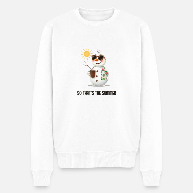 C’est donc l’été - Pull Premium bio Homme - blanc