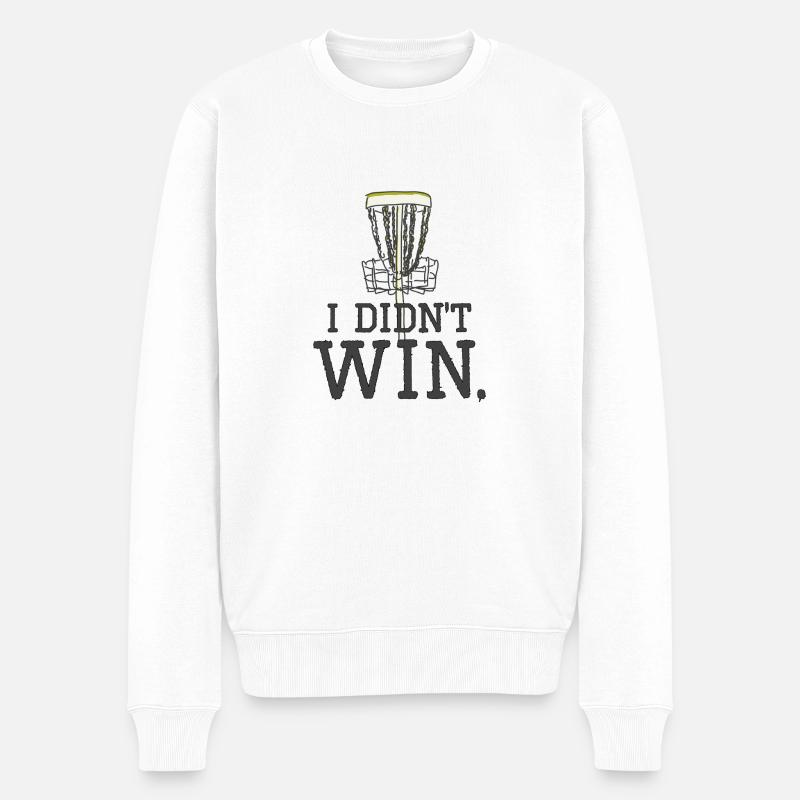 Golf Disc Sport drôle - Pull Premium bio Homme - blanc