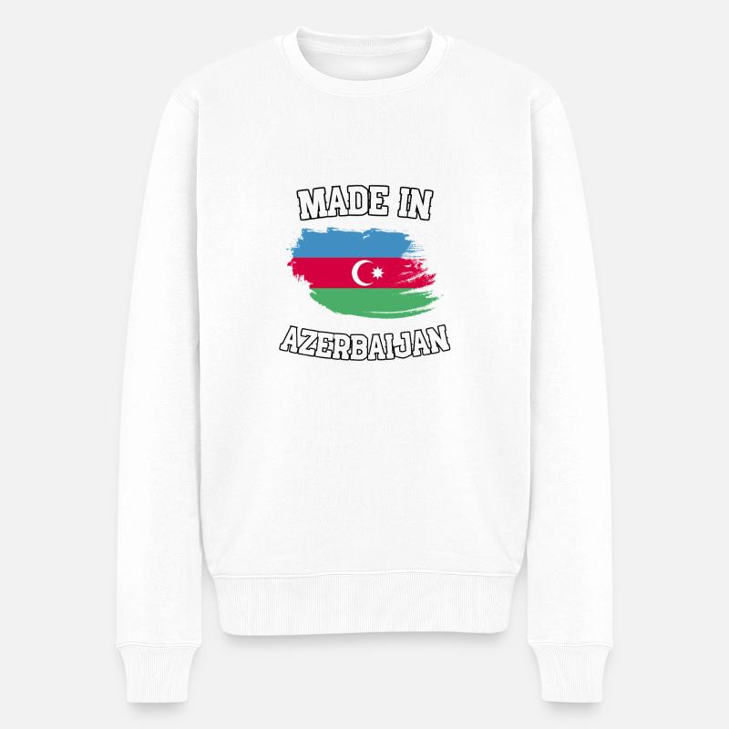 Fabriqué en Azerbaïdjan - Pull Premium bio Homme - blanc