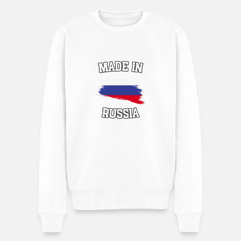 Fabriqué en Russie - Pull Premium bio Homme - blanc