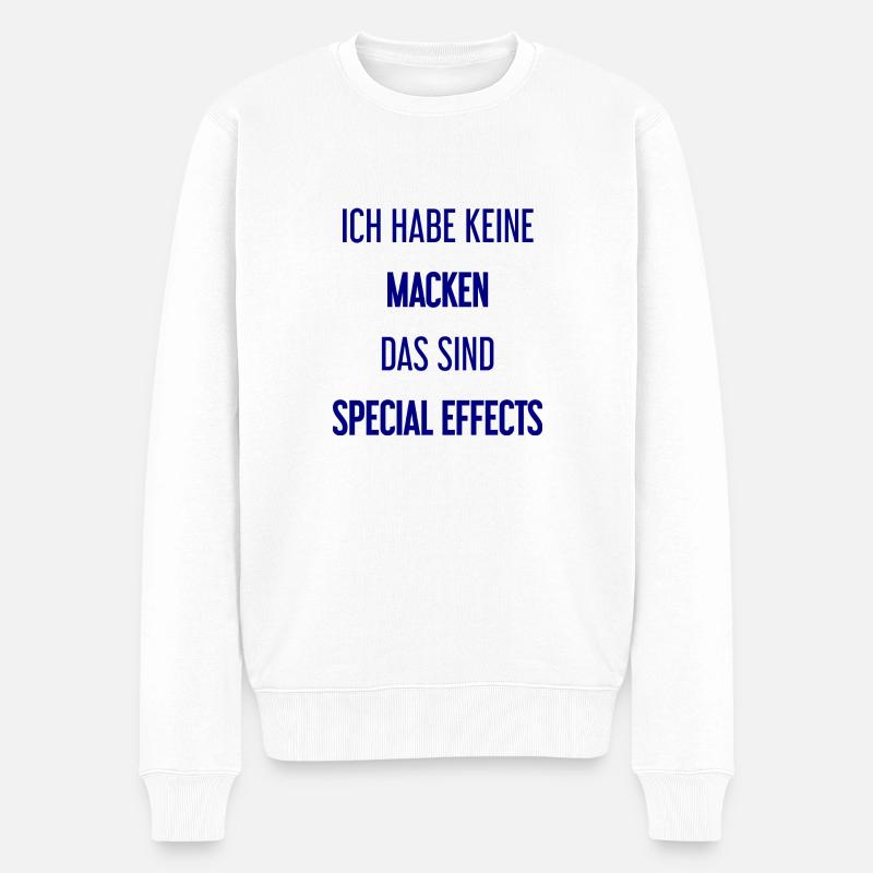 Keine Macken, nur Special Effects! - Männer Premium Bio Pullover - Weiß