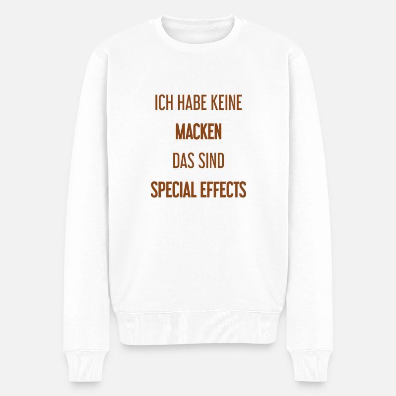 Keine Macken, nur Special Effects! - Männer Premium Bio Pullover - Weiß