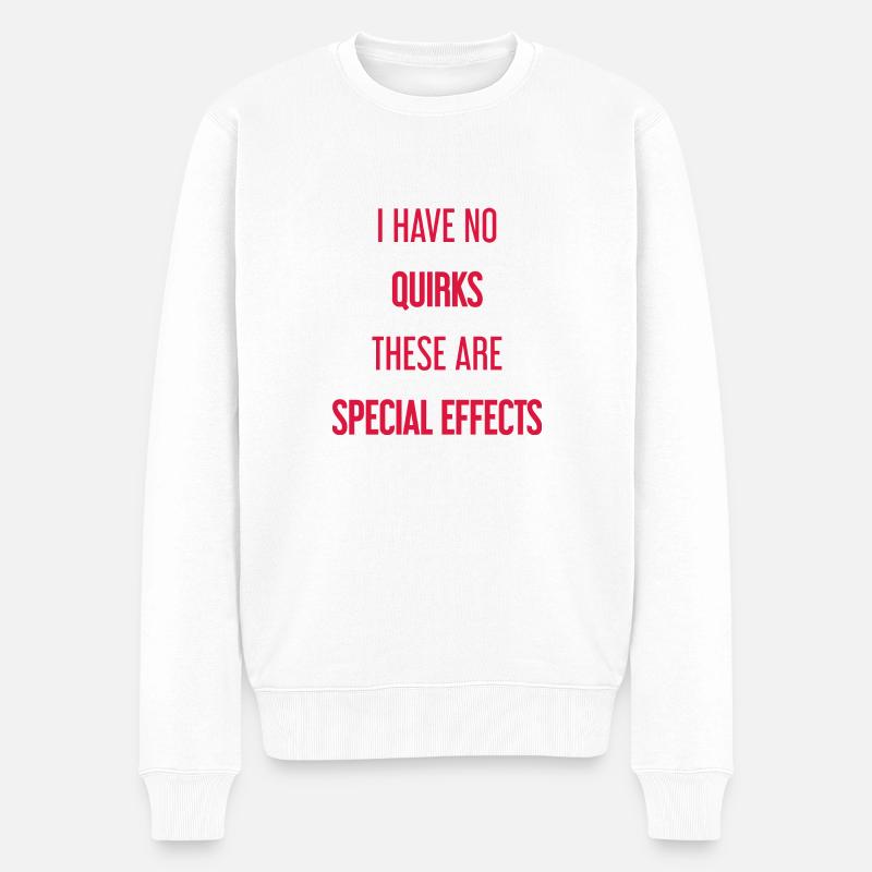 Keine Macken, nur Special Effects! - Männer Premium Bio Pullover - Weiß