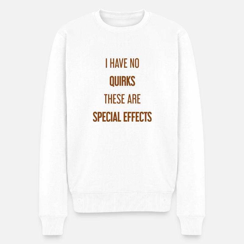 Keine Macken, nur Special Effects! - Männer Premium Bio Pullover - Weiß