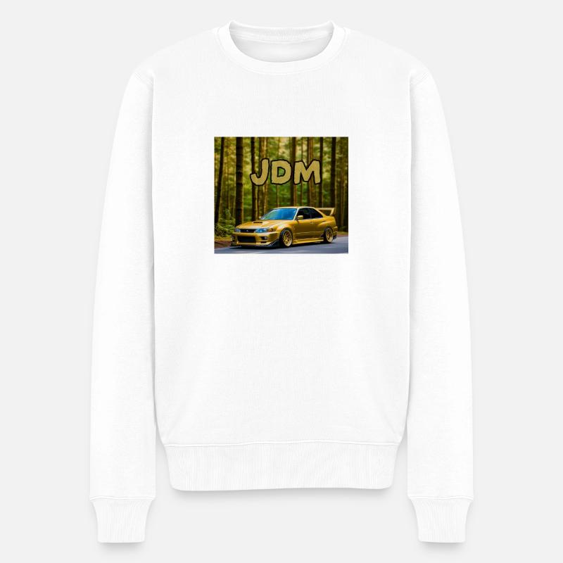 JDM Car - Männer Premium Bio Pullover - Weiß