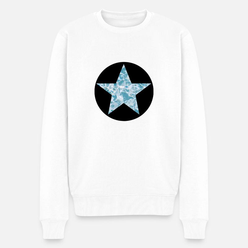 étoile 10 - Pull Premium bio Homme - blanc
