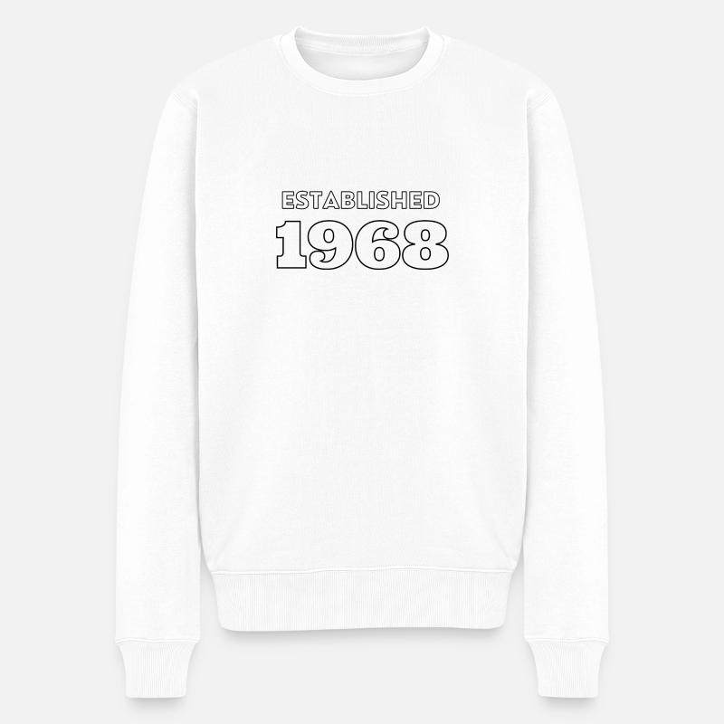Fondée en 1968 - Pull Premium bio Homme - blanc