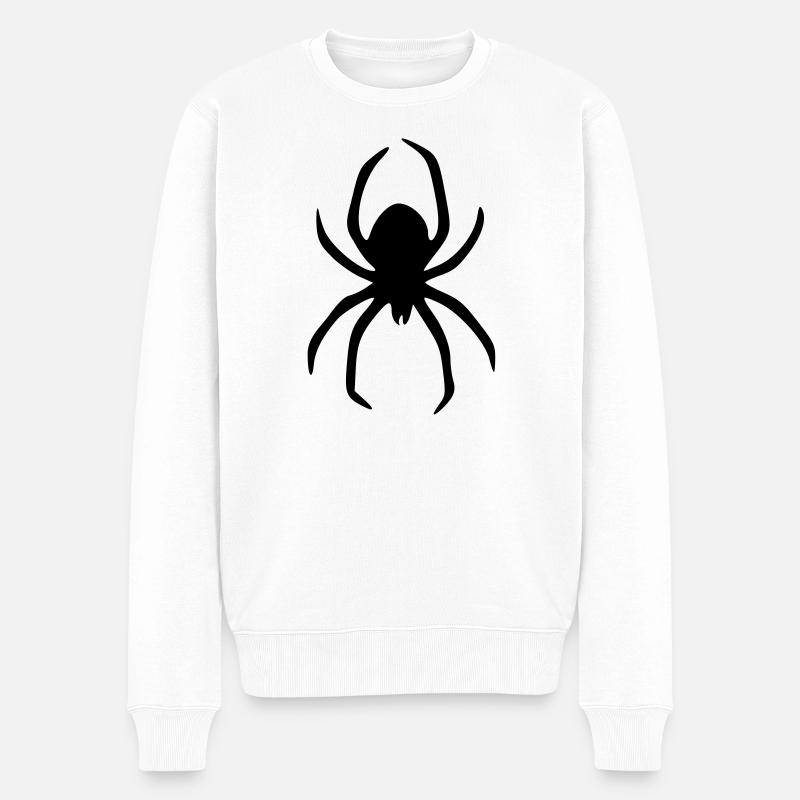 spinne - Männer Premium Bio Pullover - Weiß