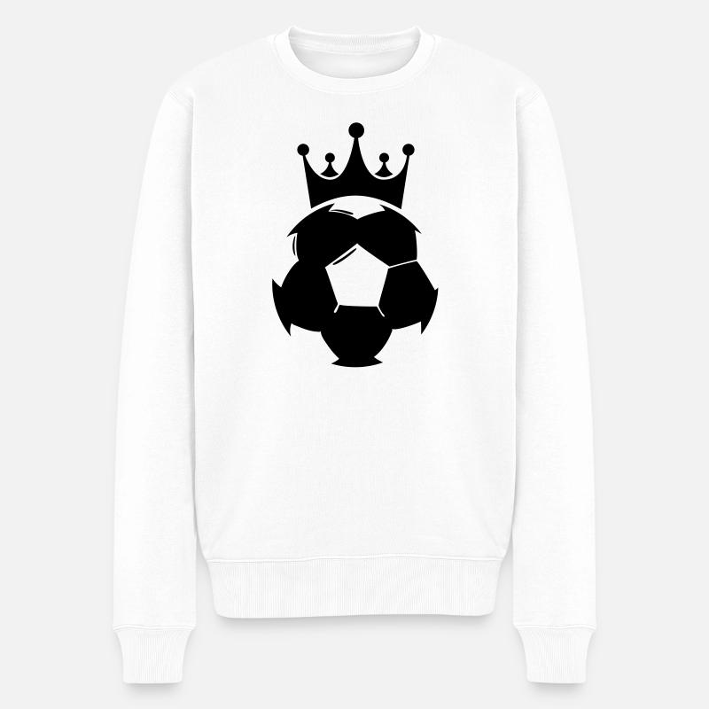 Fußball Football - Männer Premium Bio Pullover - Weiß