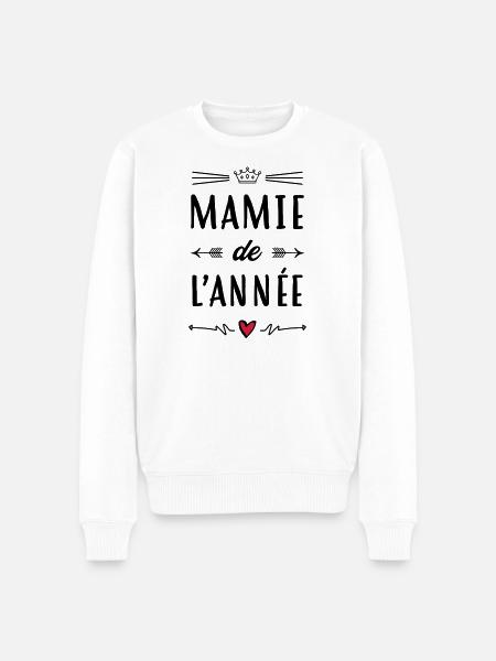 Großmütter / Oma / Mami / Großmutter / Mamy - Männer Premium Bio Pullover - Weiß