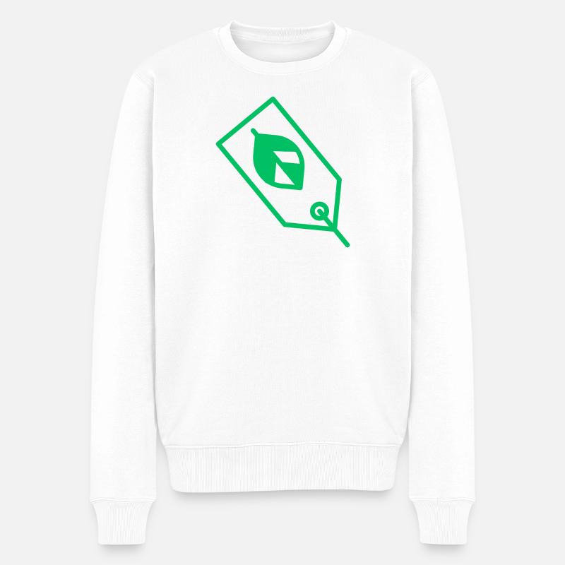 weareco label - Pull Premium bio Homme - blanc