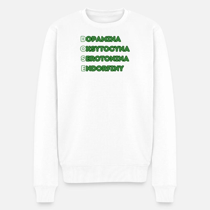 Dosis PL - Männer Premium Bio Pullover - Weiß