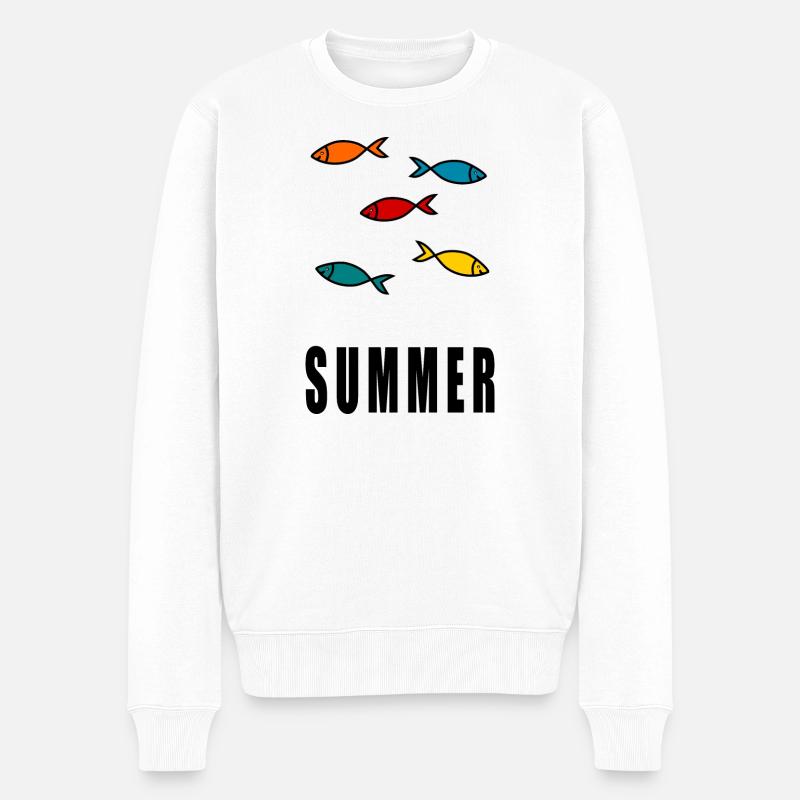 MAÎTRESSE. MAITRE. MERCI. MERCI MAÎTRESSE - Pull Premium bio Homme - blanc