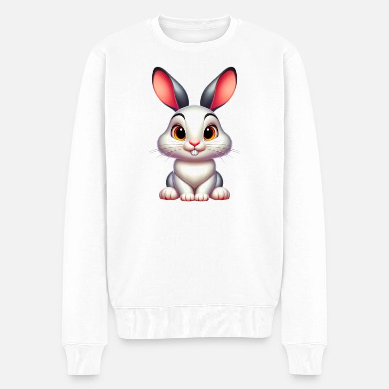 Lapin - Pull Premium bio Homme - blanc