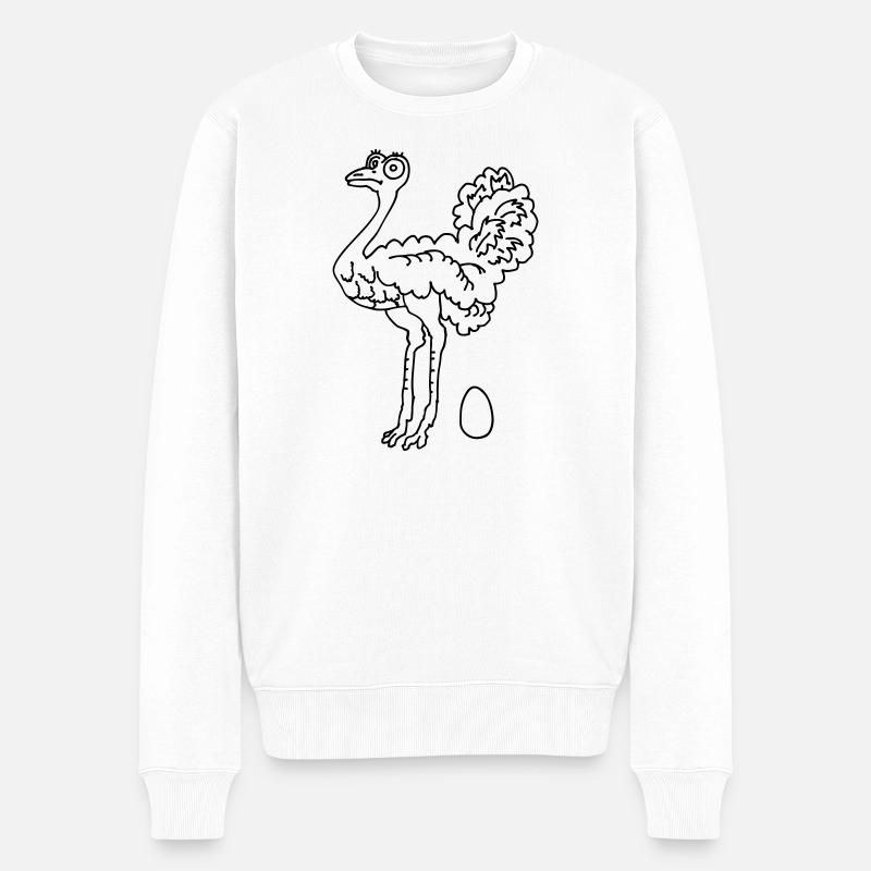 Autruche - Pull Premium bio Homme - blanc