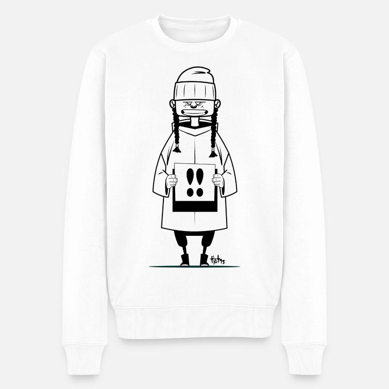 Greta - Pull Premium bio Homme - blanc