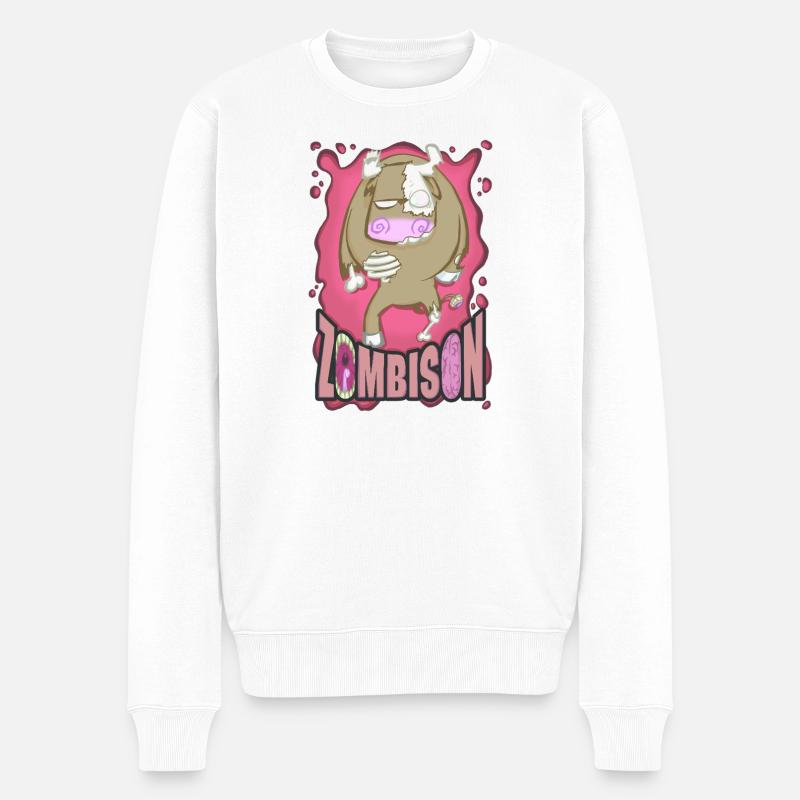 Zombison! - Männer Premium Bio Pullover - Weiß
