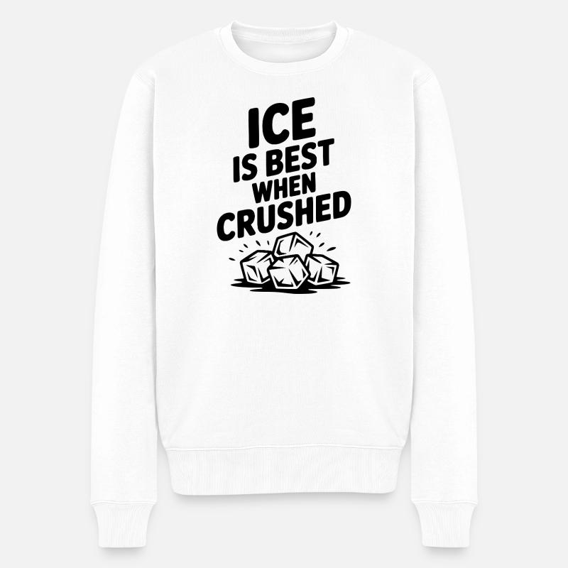 Mieux quand on est écrasé - Pull Premium bio Homme - blanc