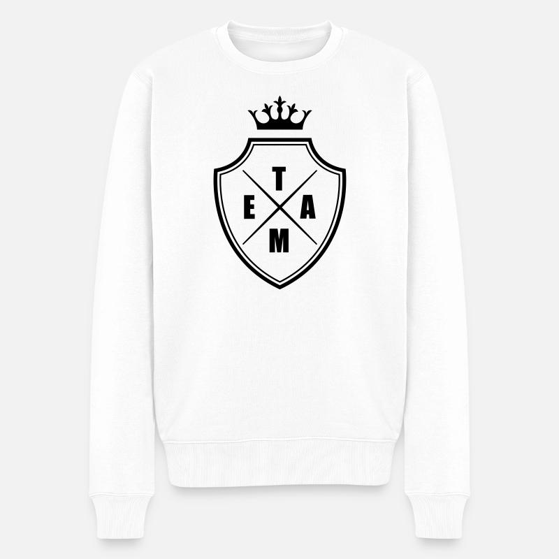 Écusson de l’équipe Wappen - Pull Premium bio Homme - blanc