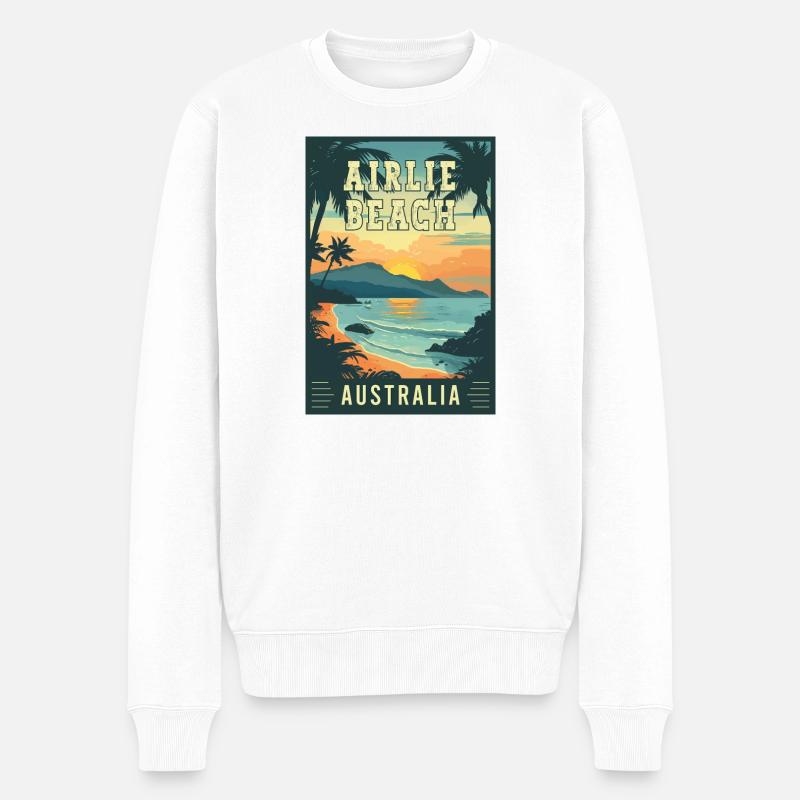 Découvrez Tropical Paradise Airlie Beach Australie - Pull Premium bio Homme - blanc