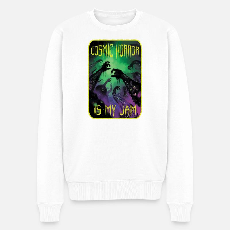 L’horreur cosmique, c’est mon truc - Pull Premium bio Homme - blanc