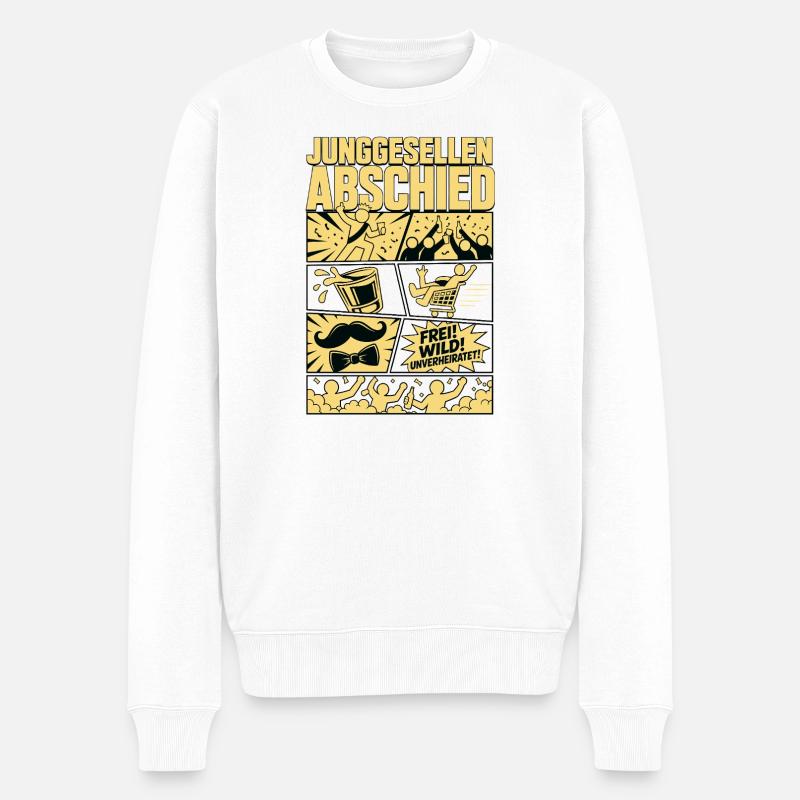 Legendärer Junggesellenabend - Männer Premium Bio Pullover - Weiß