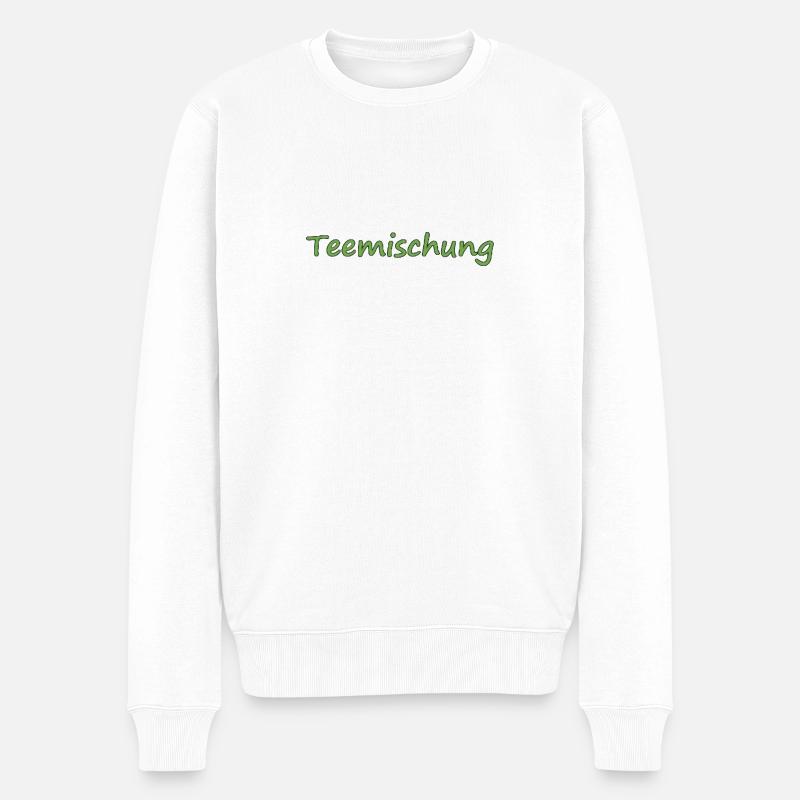 Teemischung - Männer Premium Bio Pullover - Weiß