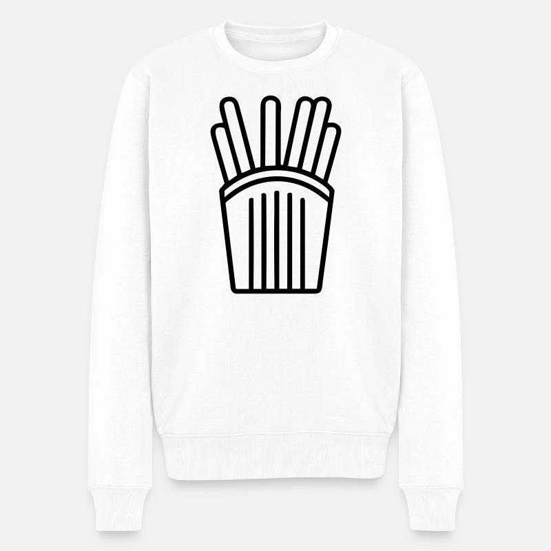 Frites - Pull Premium bio Homme - blanc