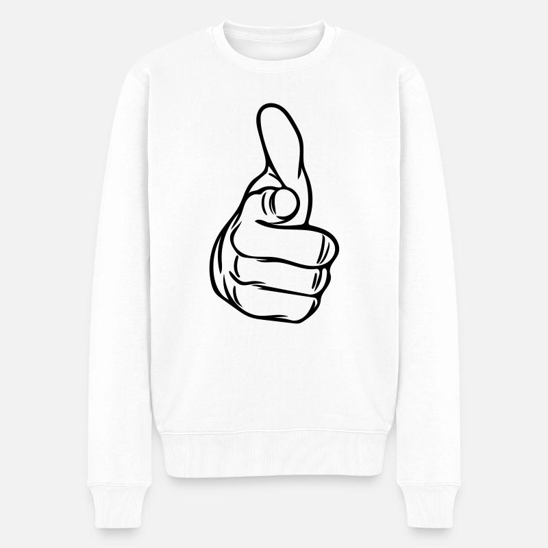 Vector Index - Pull Premium bio Homme - blanc