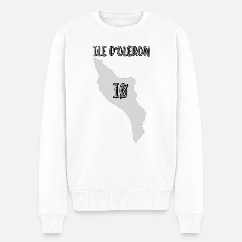 Ile d'oléron iø - Pull Premium bio Homme - blanc