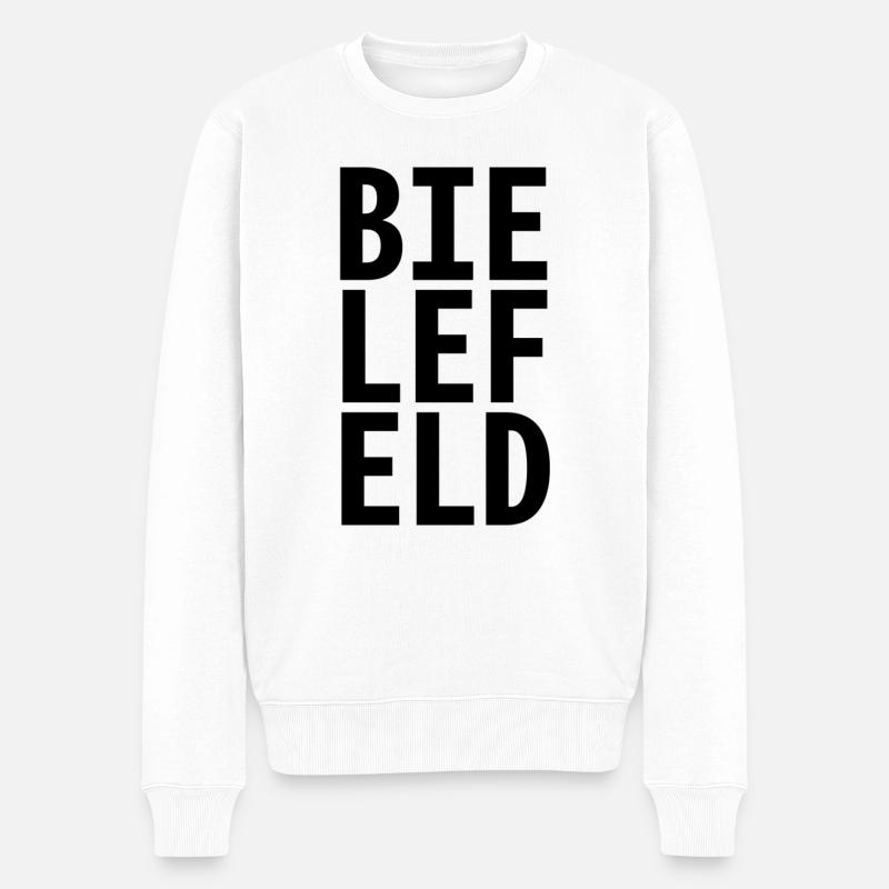 Bielefeld - Männer Premium Bio Pullover - Weiß
