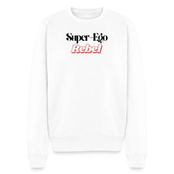 Super-Ego Rebel - Men's Premium Organic Jumper - white - Front - Thijin (182cm)