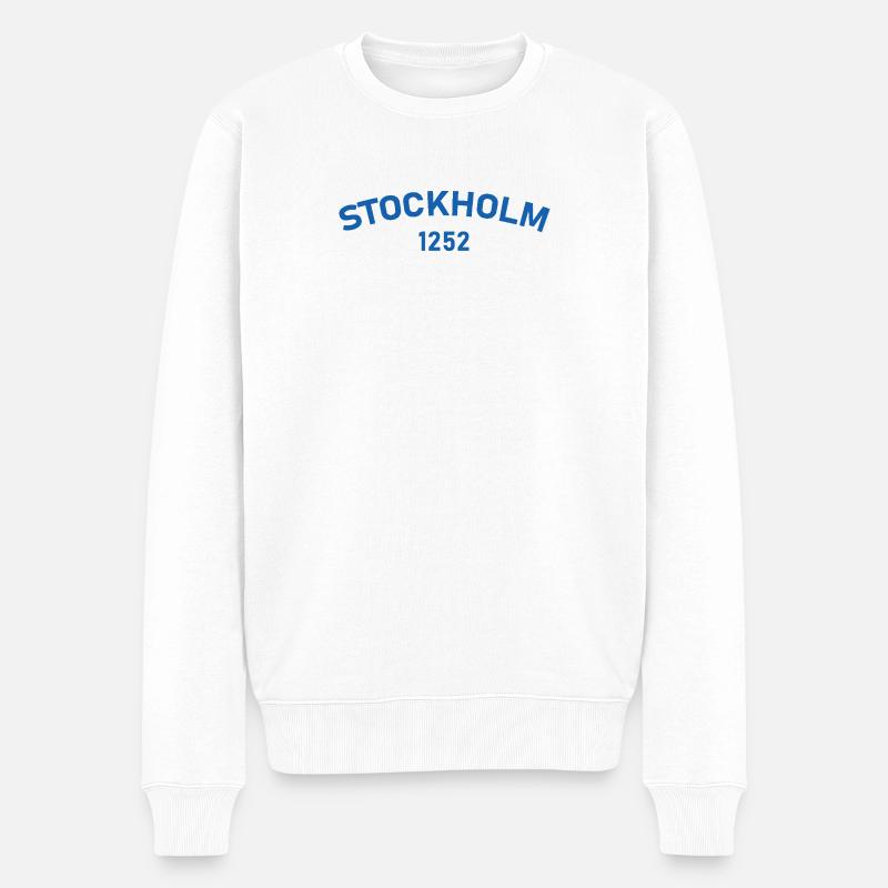 Stockholm 1252 - Pull Premium bio Homme - blanc