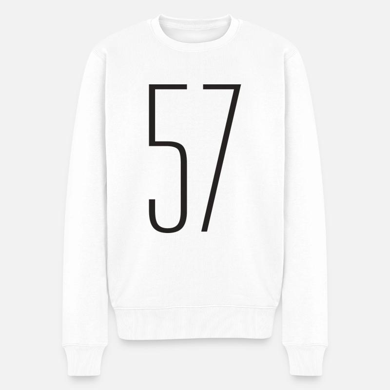 57 - Pull Premium bio Homme - blanc