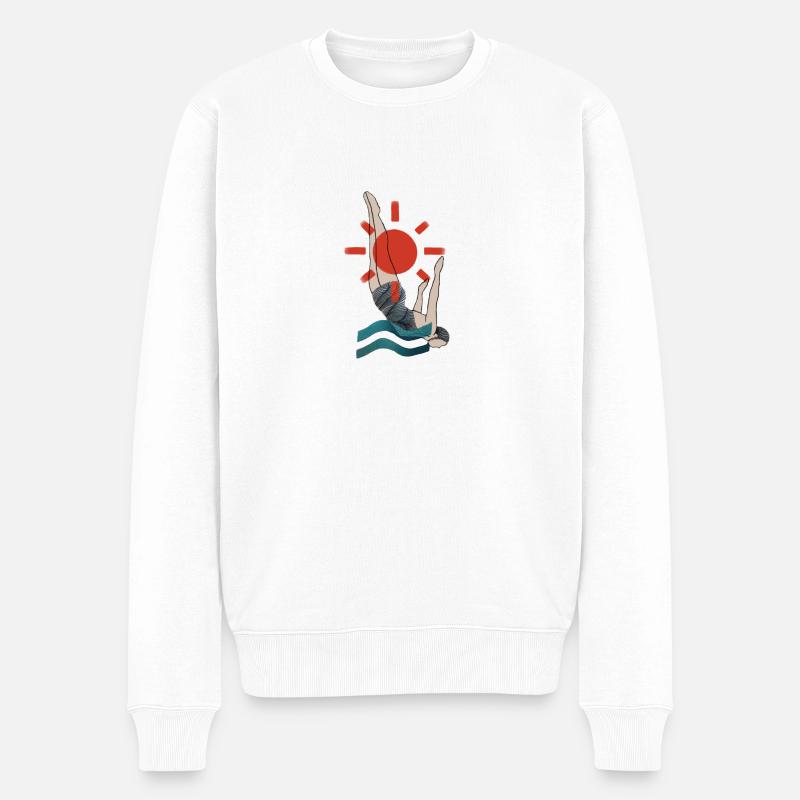 Plunge - Pull Premium bio Homme - blanc