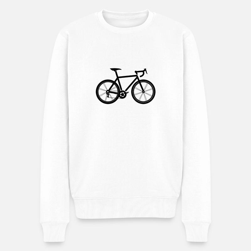 bike - Männer Premium Bio Pullover - Weiß