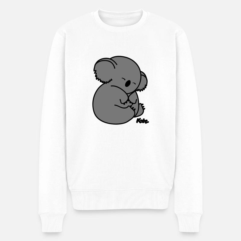 Koala (2c) - Pull Premium bio Homme - blanc