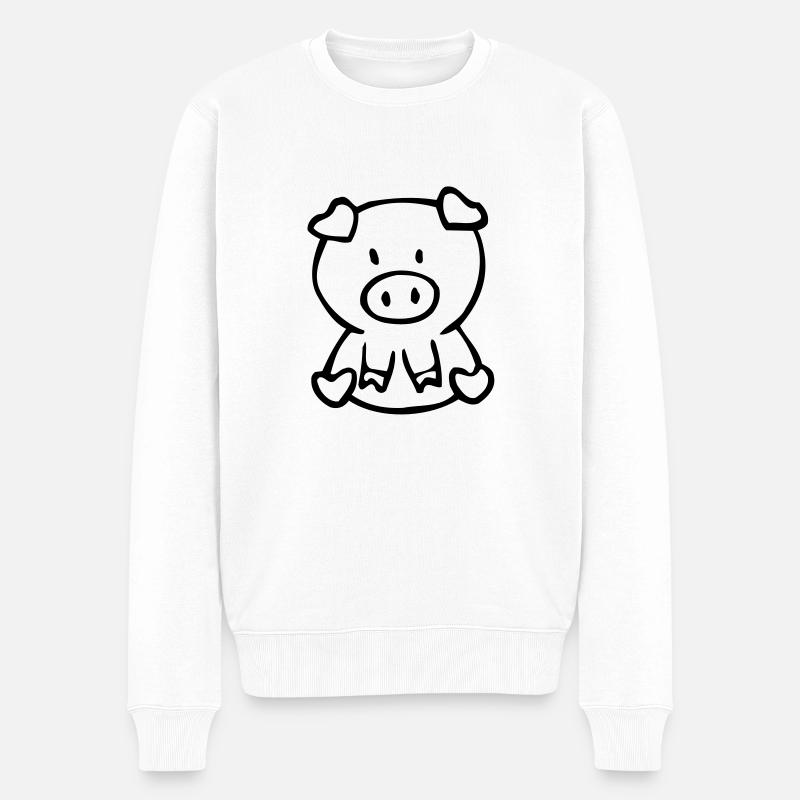 oink - Pull Premium bio Homme - blanc