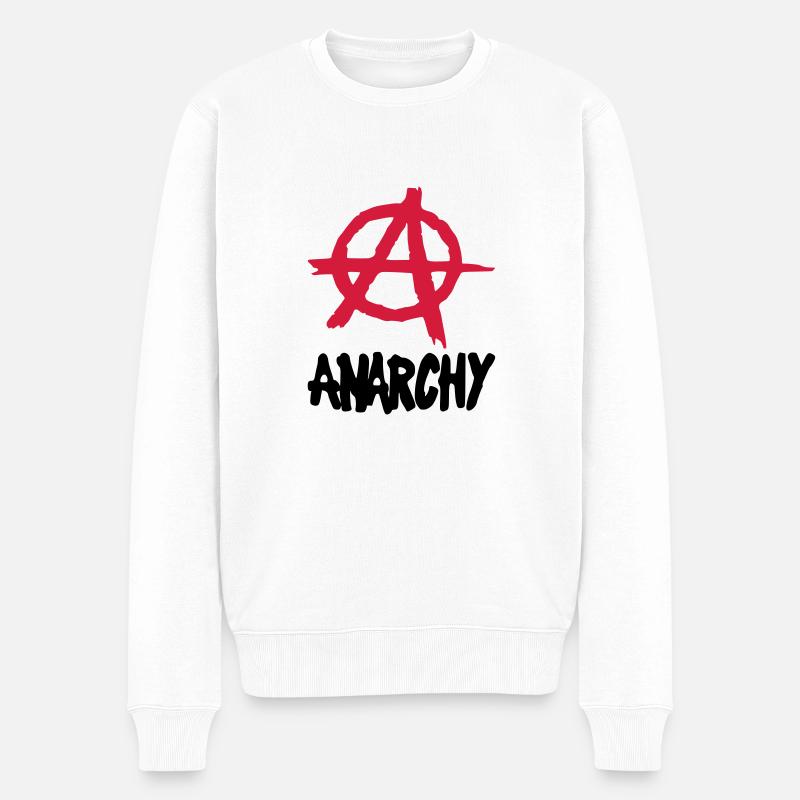 Anarchy__V002 - Pull Premium bio Homme - blanc