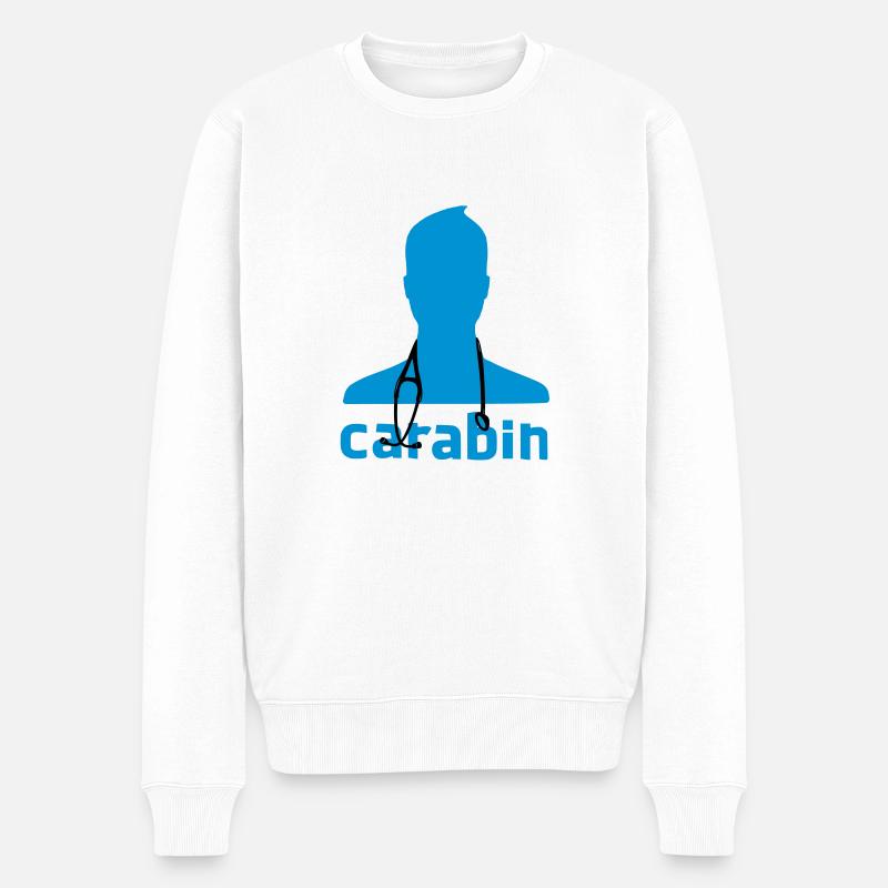 carabin - Männer Premium Bio Pullover - Weiß