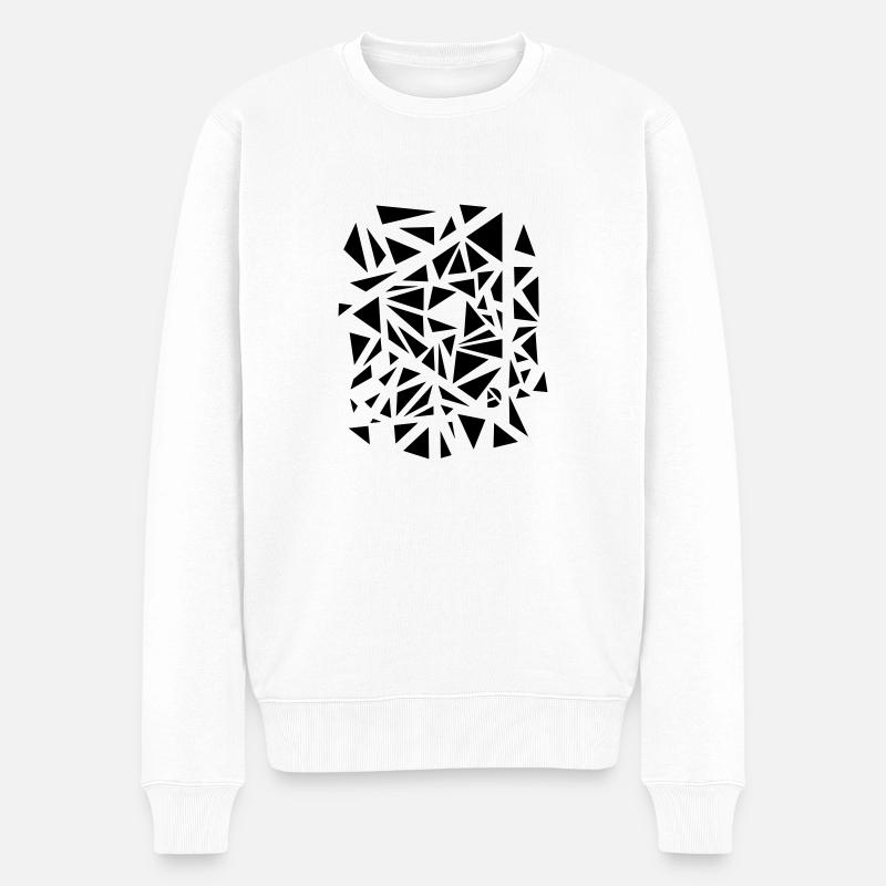 AD Triangle Explosion - Pull Premium bio Homme - blanc