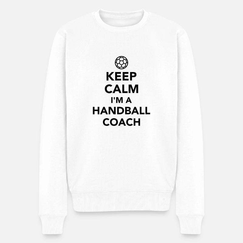 Handball coach - Pull Premium bio Homme - blanc