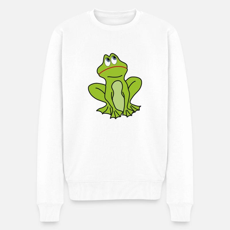 Grenouille - Pull Premium bio Homme - blanc