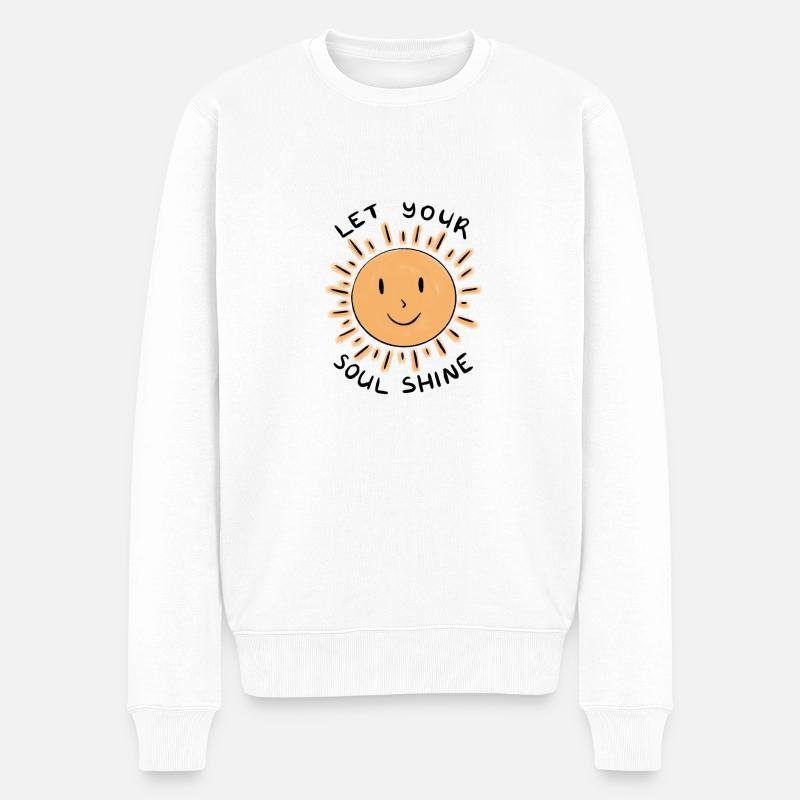 Laissez briller votre âme - Pull Premium bio Homme - blanc