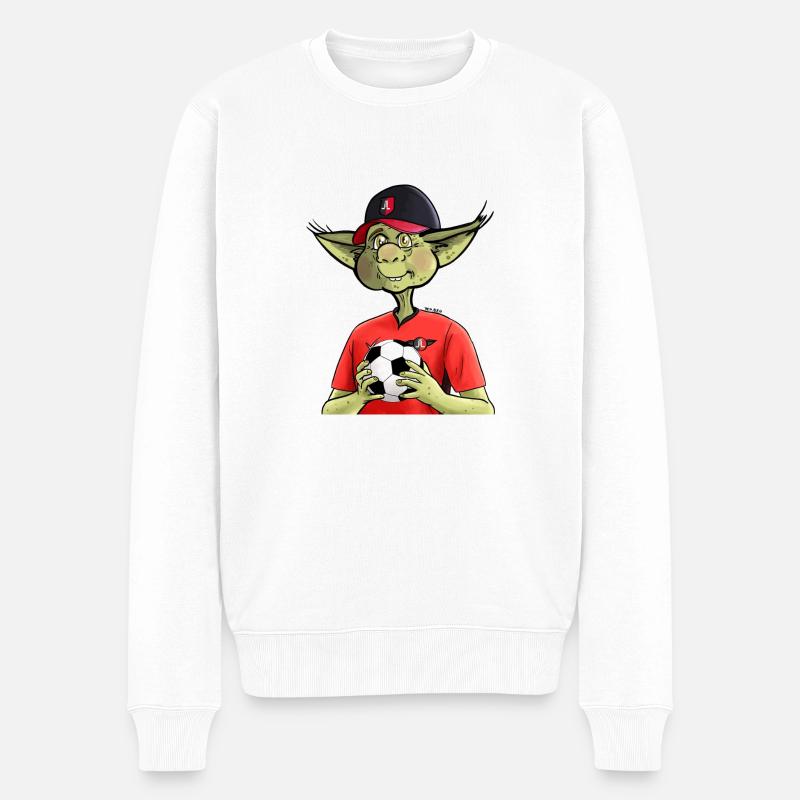 Korrigan Fußballfan - Männer Premium Bio Pullover - Weiß