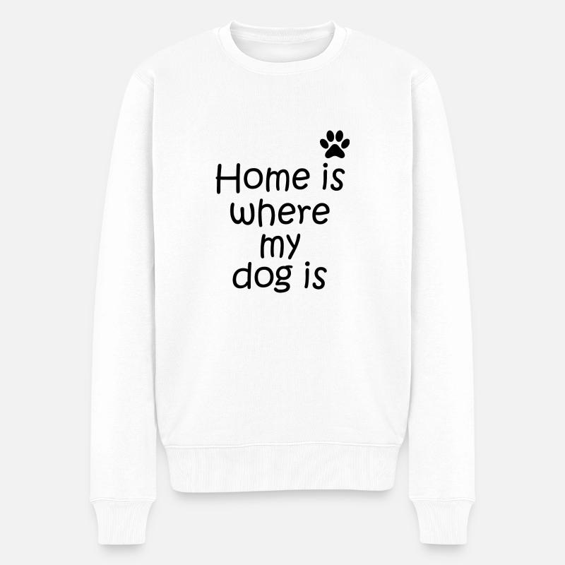 Hund Chien - Pull Premium bio Homme - blanc